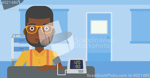 Image of Blood pressure measurement.