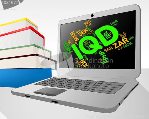 Image of Iqd Currency Indicates Foreign Exchange And Dinar