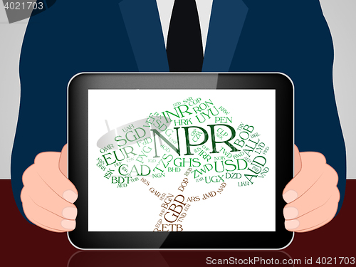 Image of Npr Currency Indicates Worldwide Trading And Forex