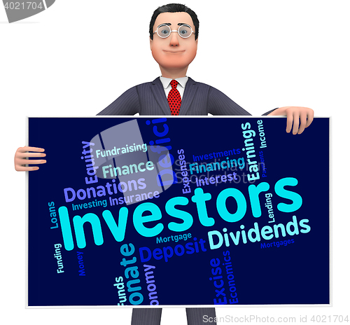 Image of Investors Word Means Return On Investment And Growth