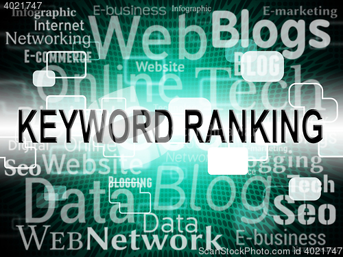 Image of Keyword Ranking Represents Search Engine And Content