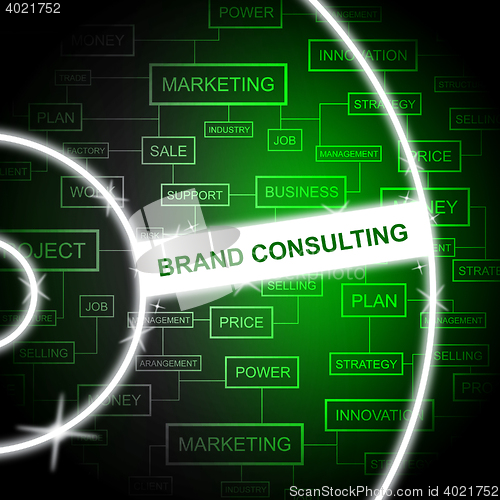 Image of Brand Consulting Indicates Company Identity And Advice