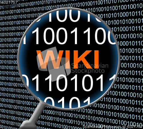 Image of Wiki Online Indicates Web Site And Answers