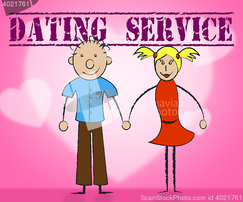 Image of Dating Service Means Web Site And Business