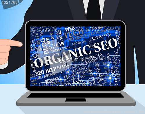 Image of Organic Seo Represents Search Engines And Computer