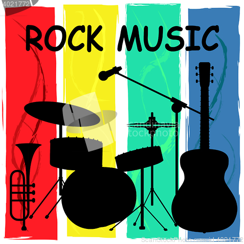 Image of Rock Music Means Sound Track And Acoustic