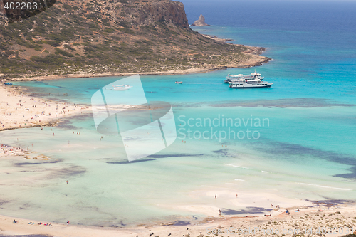 Image of Balos beach at Crete island in Greece
