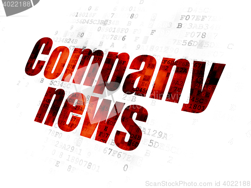 Image of News concept: Company News on Digital background