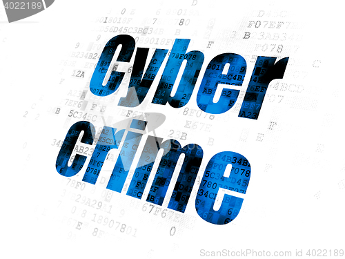 Image of Protection concept: Cyber Crime on Digital background