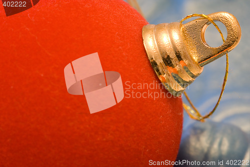 Image of red christmas ball