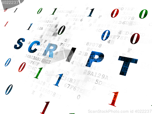 Image of Programming concept: Script on Digital background