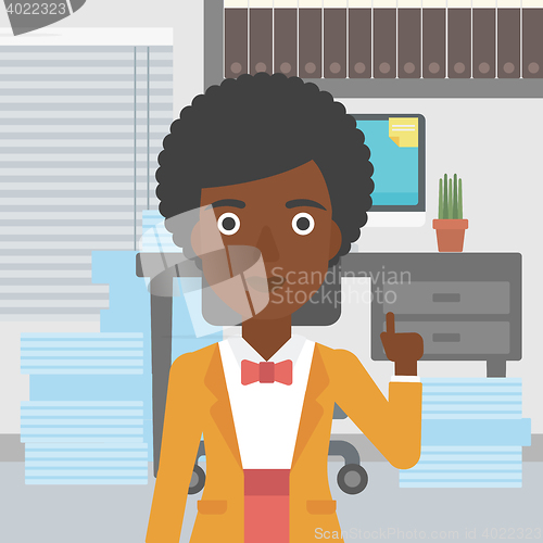 Image of Businesswoman having business idea.