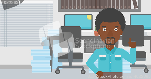 Image of Businessman having business idea.