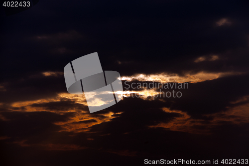 Image of the sky during sunset