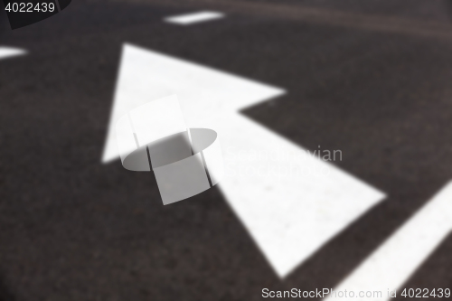 Image of markings on the road