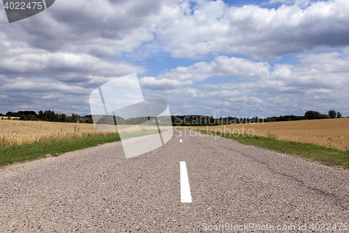 Image of markings on the road