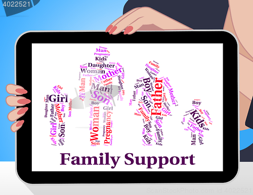 Image of Family Support Indicates Blood Relative And Families