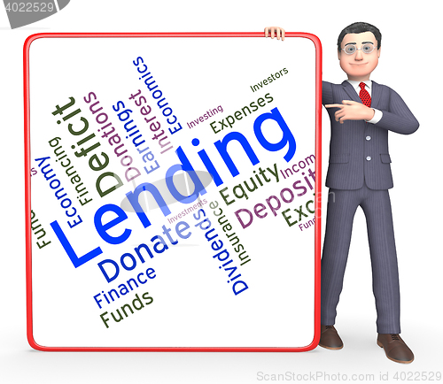 Image of Lending Word Means Loan Lends And Borrows