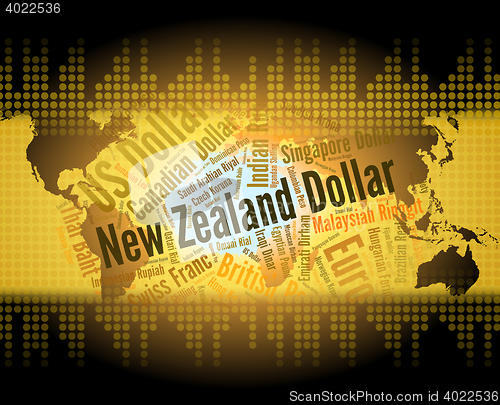 Image of New Zealand Dollar Indicates Foreign Exchange And Currencies