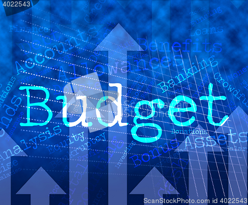 Image of Budget Words Means Accounting Budgeting And Expenditure