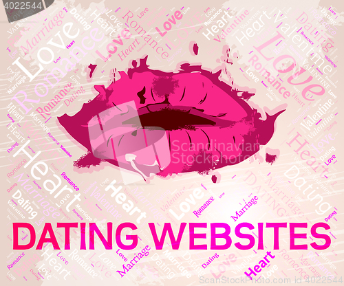 Image of Dating Websites Shows Relationship Love And Net