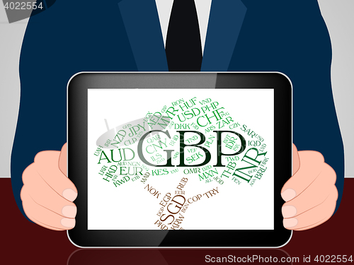 Image of Gbp Currency Indicates Great British Pound And Coinage