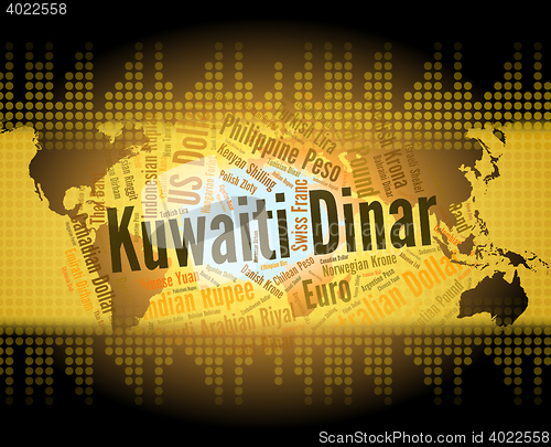 Image of Kuwaiti Dinar Represents Forex Trading And Dinars