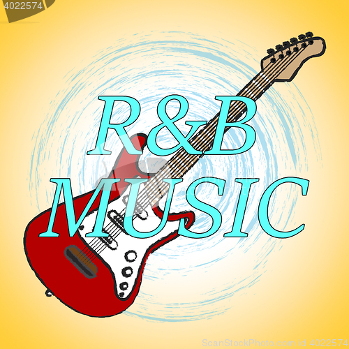 Image of R&B Music Shows Rhythm And Blues And Audio