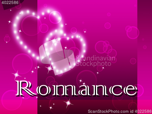 Image of Romance Hearts Means In Love And Affection