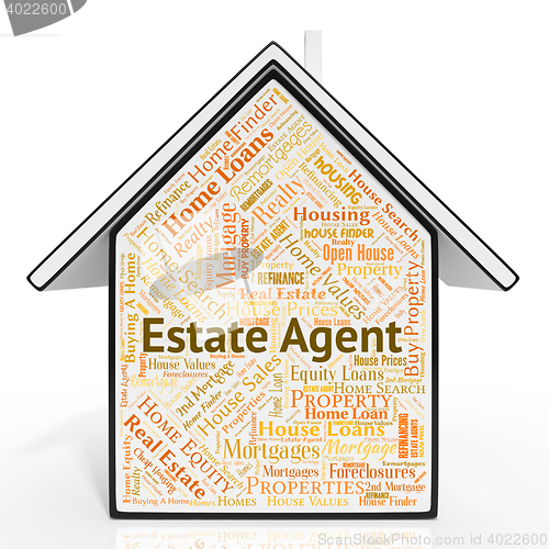 Image of Estate Agent Shows Home Property And House