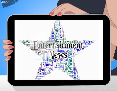 Image of Entertainment News Represents Entertainments Word And Newspaper