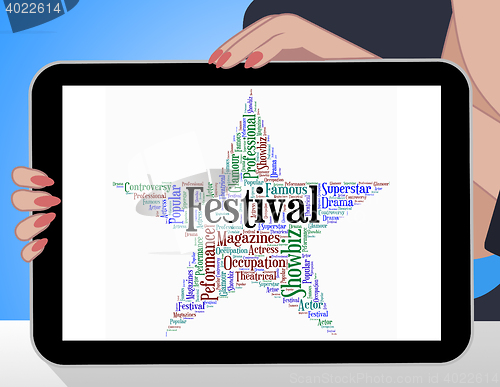 Image of Festival Star Represents Music Entertainment And Gala