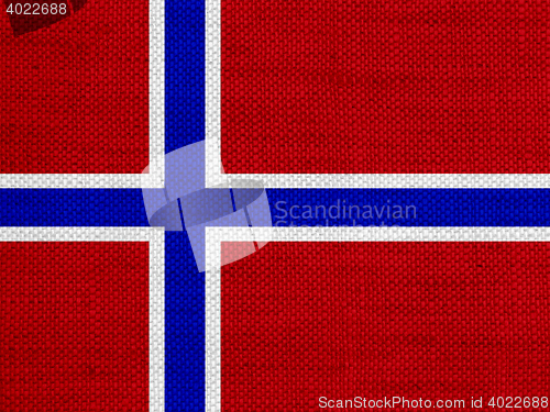 Image of Flag on old linen