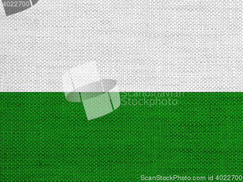 Image of Flag on old linen
