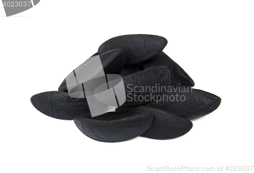 Image of Licorice jelly candy isolated on the white background