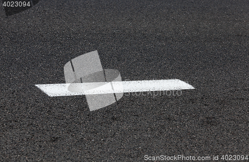 Image of markings on the road