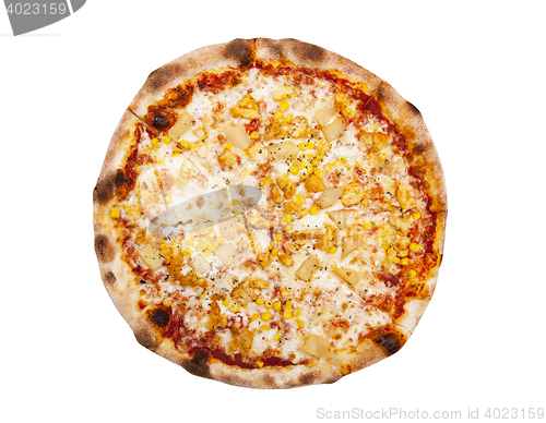 Image of Pizza isolated on the white background