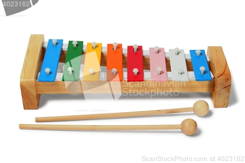 Image of Xylophone on white