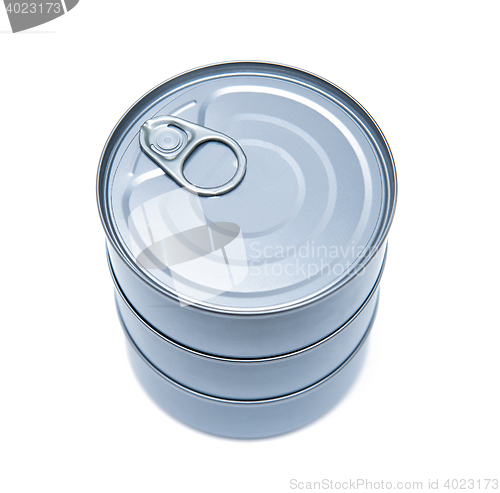 Image of Cans isolated on the white background