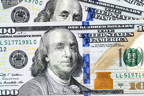 Image of American dollars, close-up