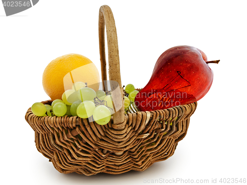 Image of Basket With Fruits