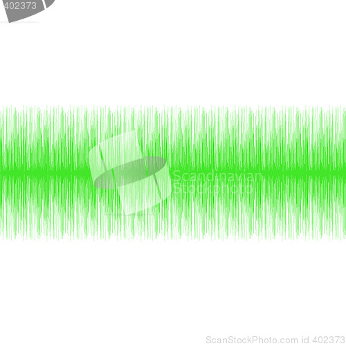 Image of Green Audio Wave