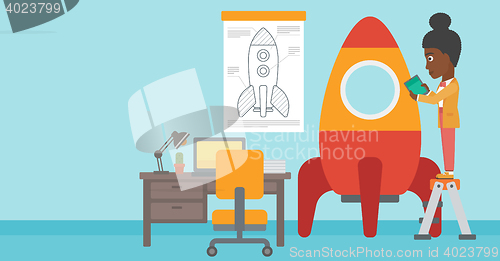 Image of Business start up vector illustration.