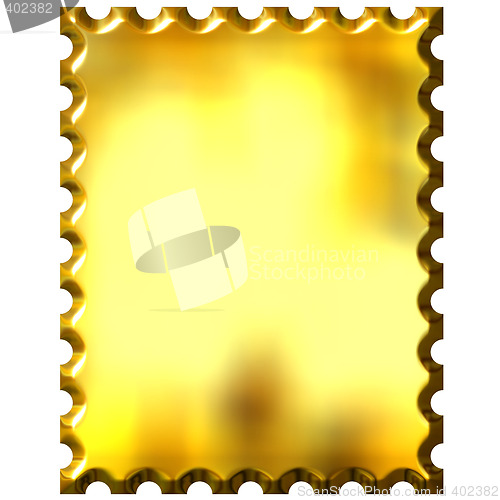 Image of 3D Golden Stamp