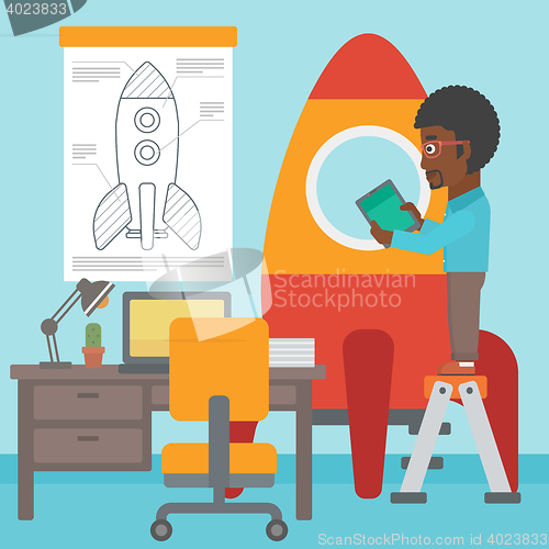 Image of Business start up vector illustration.