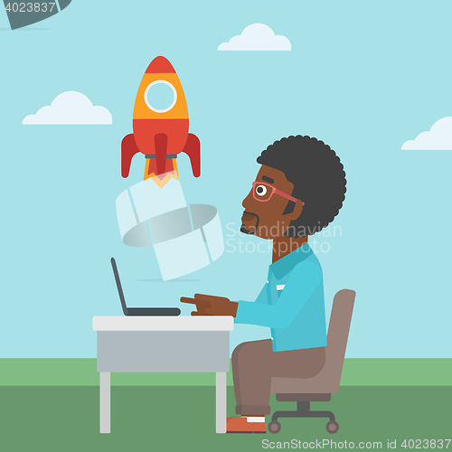 Image of Business start up vector illustration.