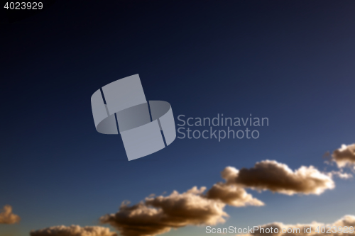 Image of clouds in the sky