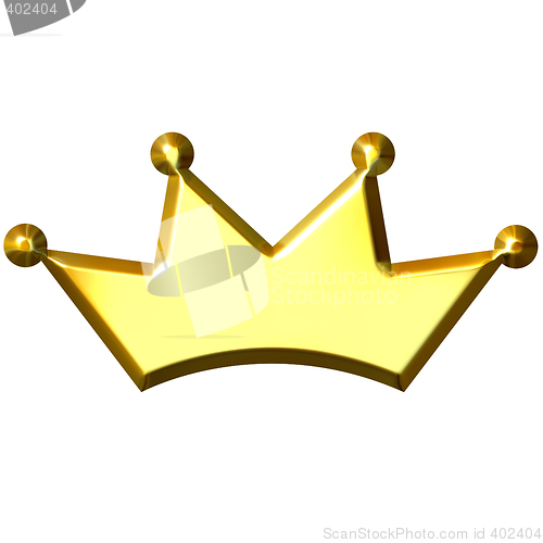 Image of 3D Golden Crown