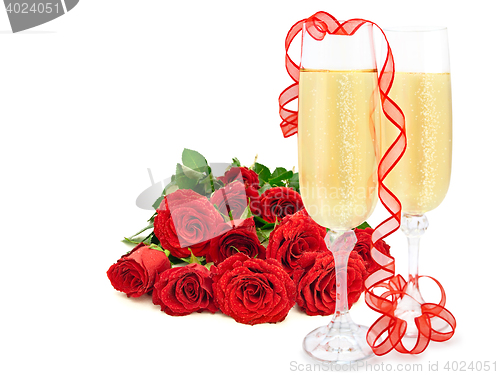 Image of Roses And Champagne