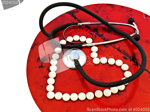 Image of Stethoscope And Pills